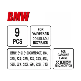 YATO Control upevňovacia sada 9 dielov (benzín) BMW