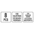 YATO Control upevňovacia sada 8 dielov (benzín) Ford Mazda Volvo