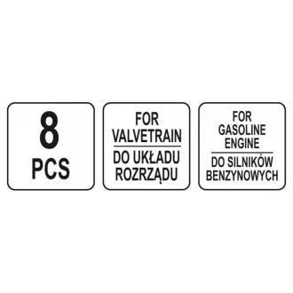   YATO Control upevňovacia sada 8 dielov (benzín) Ford Mazda Volvo