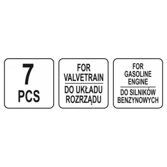 YATO Control upevňovacia sada 7 dielov (benzín) Ford Volvo