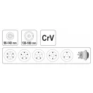 YATO Sťahovák brzdových kotúčov a bubnov 90-140 mm, 130-180 mm CrV