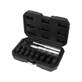   Sada nástrčných kľúčov YATO 10 kusov na bezpečnostné skrutky kolies 18-25 mm