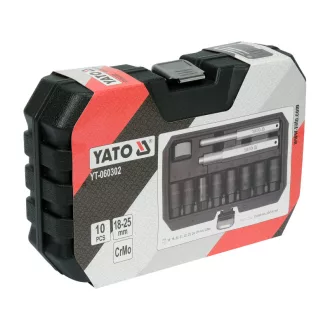   Sada nástrčných kľúčov YATO 10 kusov na bezpečnostné skrutky kolies 18-25 mm