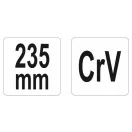 Sťahovacie kliešte YATO polovičné 235 mm
