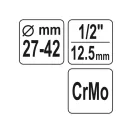 YATO Zostava ojnice na riadidlá 1/2" 27-42 mm CrMo