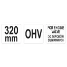 YATO Kompresor pružiny ventilu 320 mm