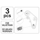Sada 3 dielov na upevnenie ovládania naftového motora YATO
