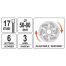 YATO sťahovák ozubeného kolesa a remenice vačkového hriadeľa 50-80 mm