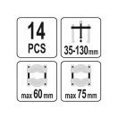 Sada sťahovákov ložísk YATO 14 dielov