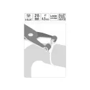 YATO Kliešte na uchytenie vodovodných potrubí 215 mm