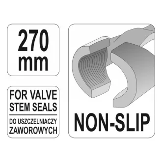 YATO Kliešte na podložku drieku ventilu, dĺžka 270 mm