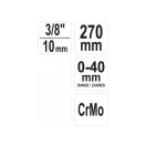 Upínacie kliešte YATO 3/8" 270 mm 0-40 mm CrmO