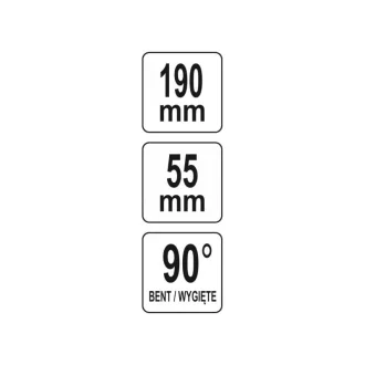 Kliešte YATO Seeger 190 mm vnútorné 90° dlhé