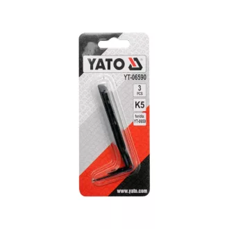   YATO Náhradné čepele YT-0659 pre nože na vystrihávanie čelných skiel (3 ks)