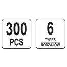 YATO Plastový patentový set 300 dielov Opel