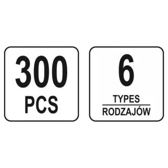 YATO Plastový patentový set 300 dielov Opel