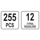 YATO Plastový patentový set 255 dielov Volkswagen