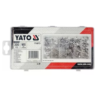 YATO Sada šesťhranných matíc 300 kusov M3-M10