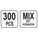 YATO Sada šesťhranných matíc 300 kusov M3-M10