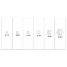 YATO Sada šesťhranných nerezových matíc 300 kusov M3-M10