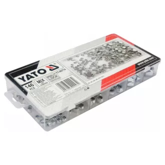 Sada samosvorných matíc YATO Hexagon 146 kusov M4-M12