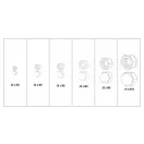 YATO Šesťhranná súprava matíc uzavretých skrutiek 150 kusov M3-M10