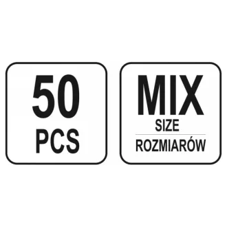 YATO Sada pružinových zatváracích špendlíkov 50 kusov