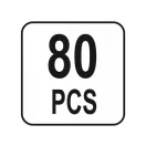 Sada zahnutých západiek YATO 80 kusov