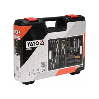   YATO Montážna sada brzdového systému 15 dielov 1/2" 3/8" CrV