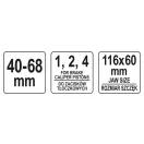 YATO Brzdový kotúč hlavného brzdového valca 40 - 68 mm