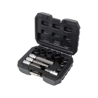   YATO Sada nástrčných kľúčov na montáž brzdového strmeňa 11 kusov 3/8", 1/2" CrV