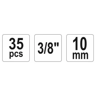   YATO súprava na montáž hlavného brzdového valca 3/8" 35 dielov