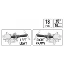 YATO súprava na montáž hlavného brzdového valca 18 dielov