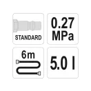 YATO Sada na výmenu pneumatickej brzdovej kvapaliny 13 dielov