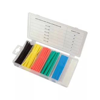 Sada zmršťovacích trubíc YATO Color 100 kusov