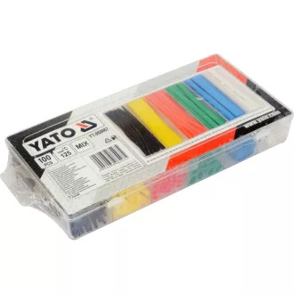 Sada zmršťovacích trubíc YATO Color 100 kusov