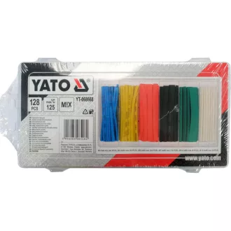 Sada zmršťovacích trubíc YATO Color 128 kusov