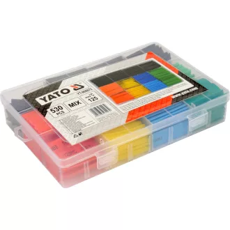 Sada zmršťovacích trubíc YATO Color 530 kusov
