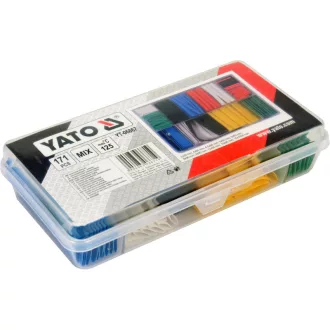 Sada zmršťovacích trubíc YATO Color 171 kusov