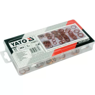 Sada medených O-krúžkov YATO 95 kusov