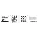 YATO Pneumatická maznica 400 cm3 6-28 MPa