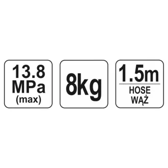 YATO Manuálna pumpa na mazanie 8 kg