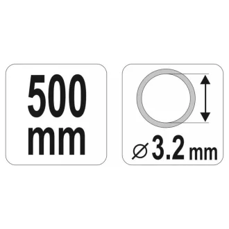 YATO Páková hadica pre mazací lis 500 mm