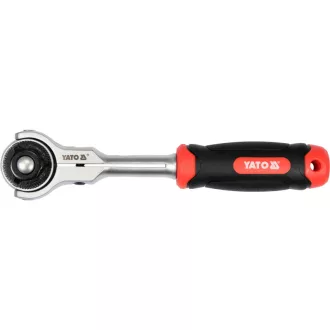   YATO Rátajúca hriadeľka 3/8" 195 mm, 72T otáčateľná hlava CrV
