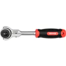 YATO Rátajúca hriadeľka 3/8" 195 mm, 72T otáčateľná hlava CrV