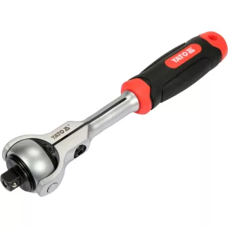   YATO Rátajúca hriadeľka 3/8" 195 mm, 72T otáčateľná hlava CrV