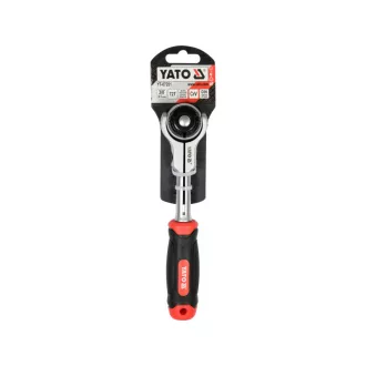   YATO Rátajúca hriadeľka 3/8" 195 mm, 72T otáčateľná hlava CrV