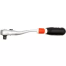 Ráčna YATO stopka 1/2" 255 mm 72T zahnutá stopka mäkká rukoväť CrV