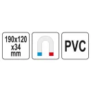 YATO Magnetický organizér 180 x 120 x 34 mm
