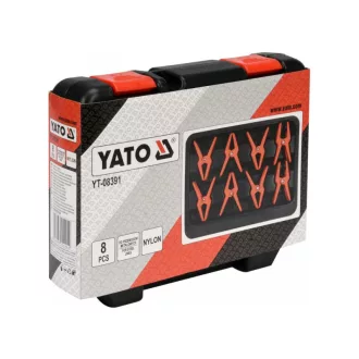   Sada klieští YATO 8 kusov (na brzdové, palivové, olejové a auto klimatizačné potrubie)